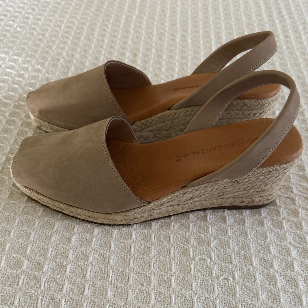 Spanish Sandal Co. Tan Espadrilles for Women Sz. 7.5 (Europe 40) Super Comfy! - Picture 5 of 9